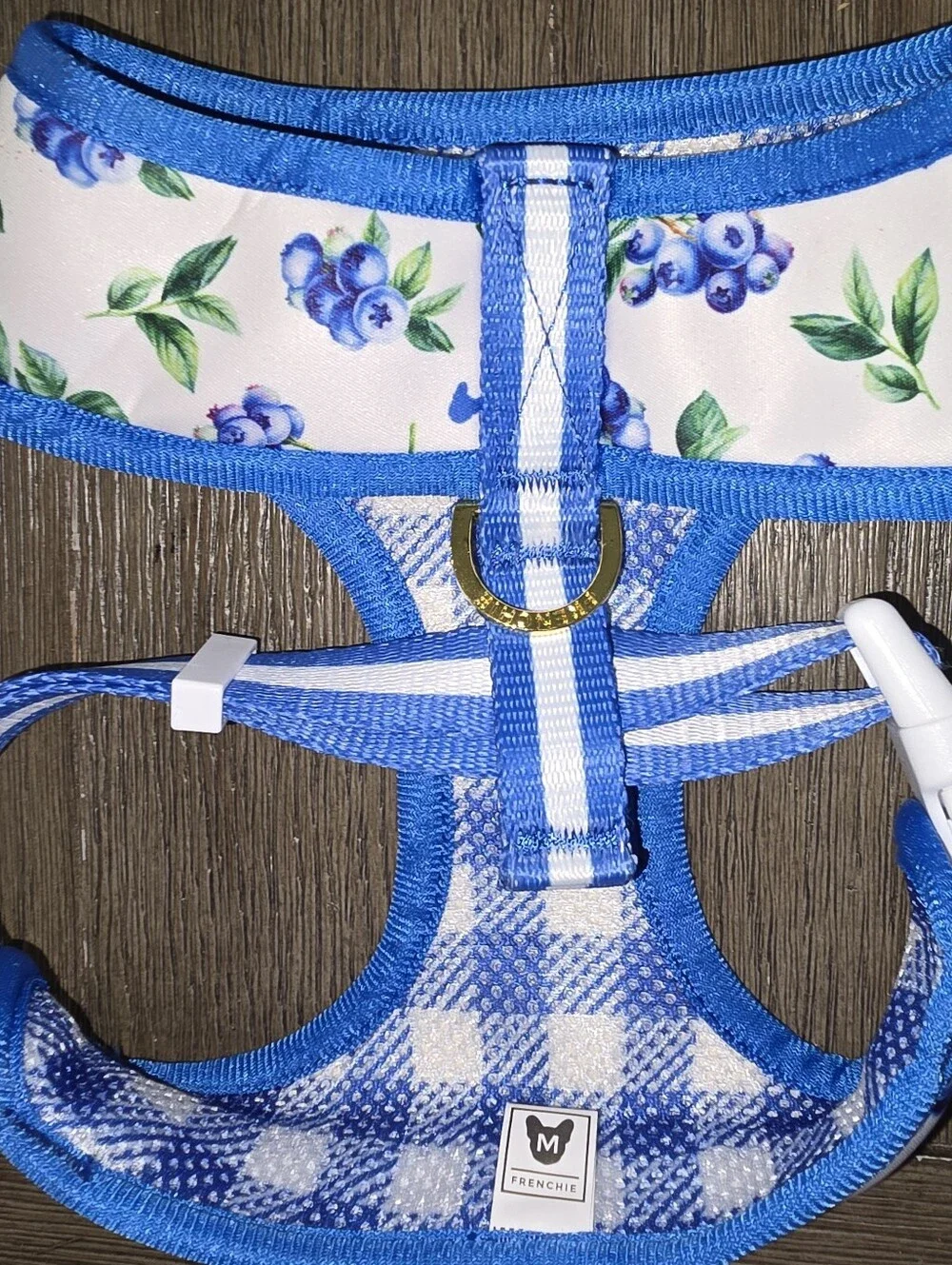 Frenchie  Brand Sz. Medium Dog Harness-reversable Patterns
